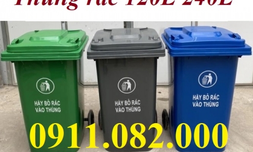  Chuyên phân phối thùng rác giá rẻ , thùng rác nhựa 120L 240L giá cạnh