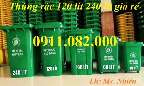  Giá sỉ thùng rác nhựa giá siêu rẻ- thùng rác 120l 240l 660l, thùng rá